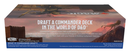 Commander Legends: Battle for Baldur's Gate - Draft Booster Display